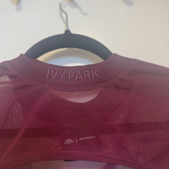 ADIDAS x IVY PARK MAROON  MESH SHRUG  XL - Picture 4 of 7